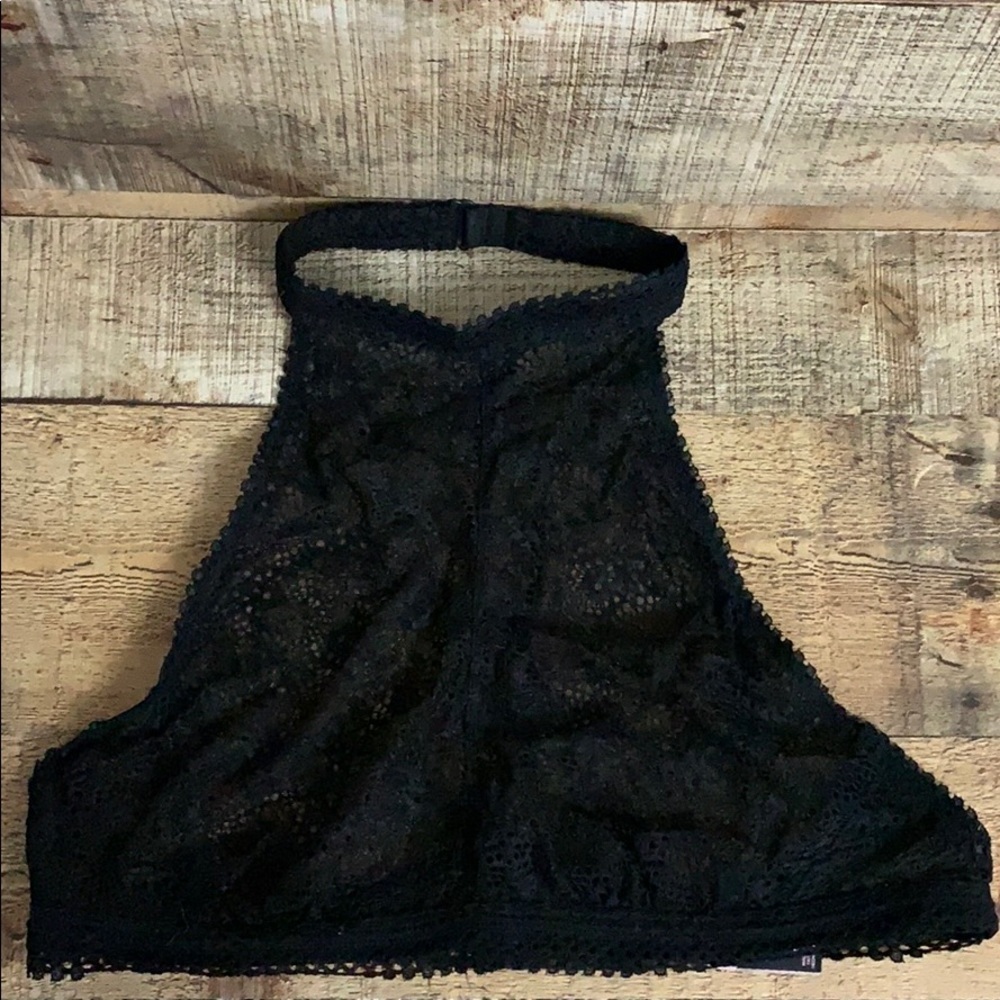 Victoria's Secret Black Lace Halter Bra - Picture 2 of 9